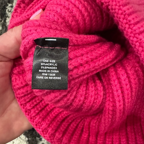 Francesca's Collections Pink Smiley Face pink Beanie- fun for all ages😀zoom in: - Picture 6 of 7